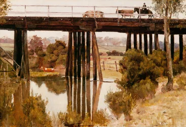 Téli reggel eső után, Gardiners Creek